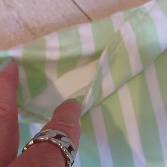 Lady Hagan Mint Green/White Striped Skort - Picture 6 of 8